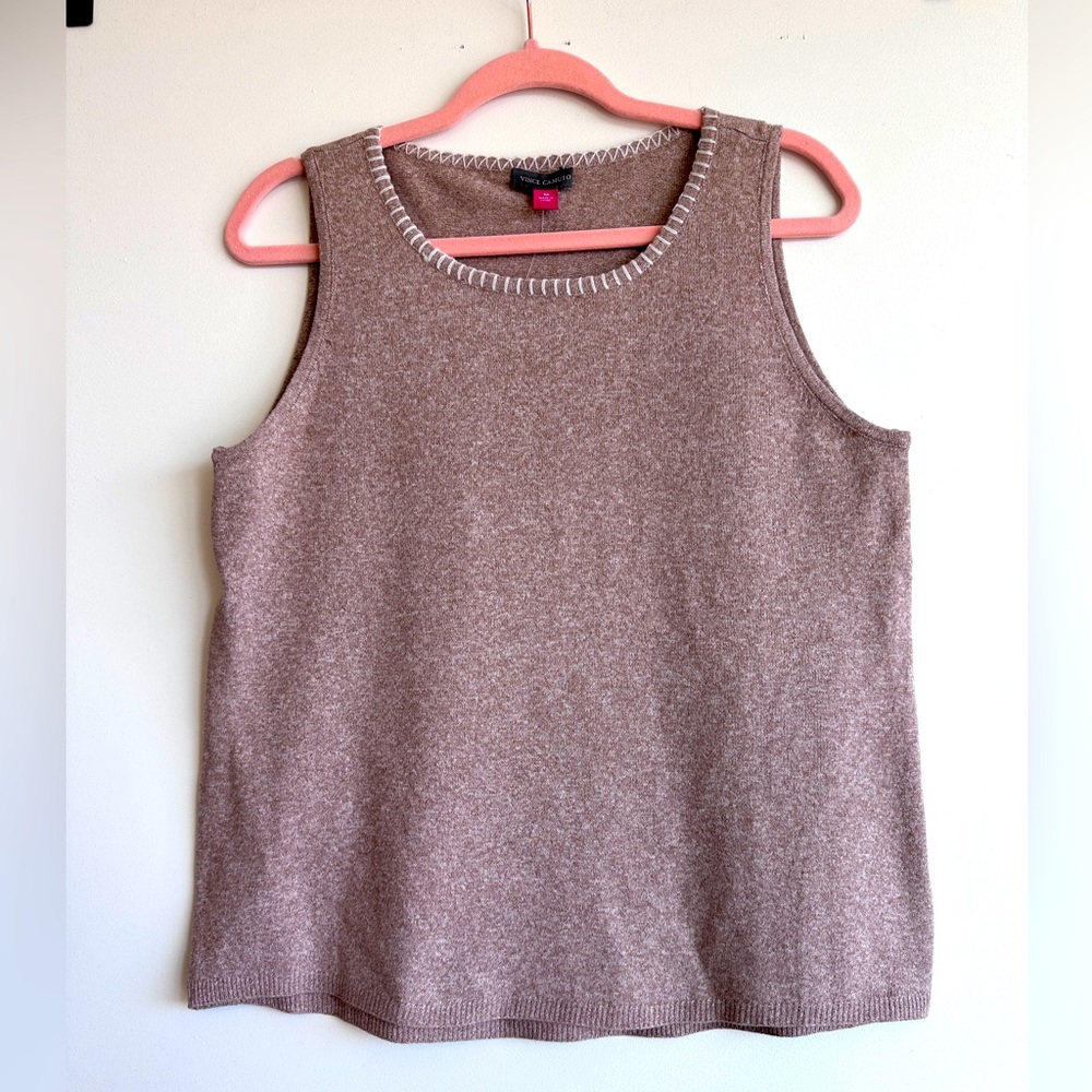 Vince Camuto Knit Sleeveless Crew Neck Medium